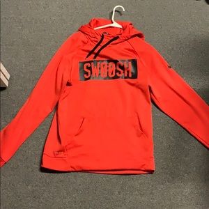 Red nike sweatshirt